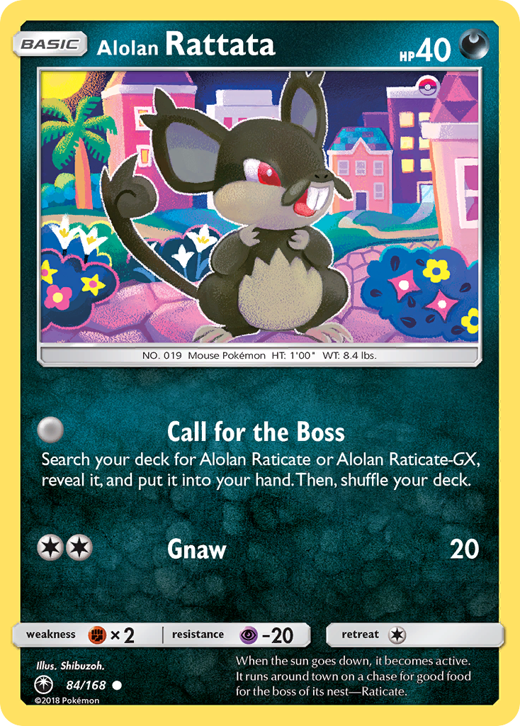 Alolan Rattata (84/168) [Sun & Moon: Celestial Storm] Reverse Holofoil