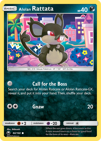 Alolan Rattata (84/168) [Sun & Moon: Celestial Storm] Reverse Holofoil