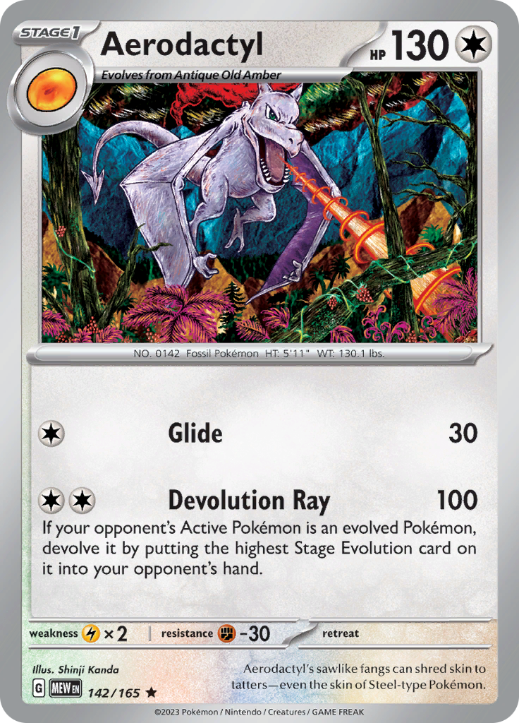 Aerodactyl (142/165) [Scarlet & Violet 151] Reverse Holofoil