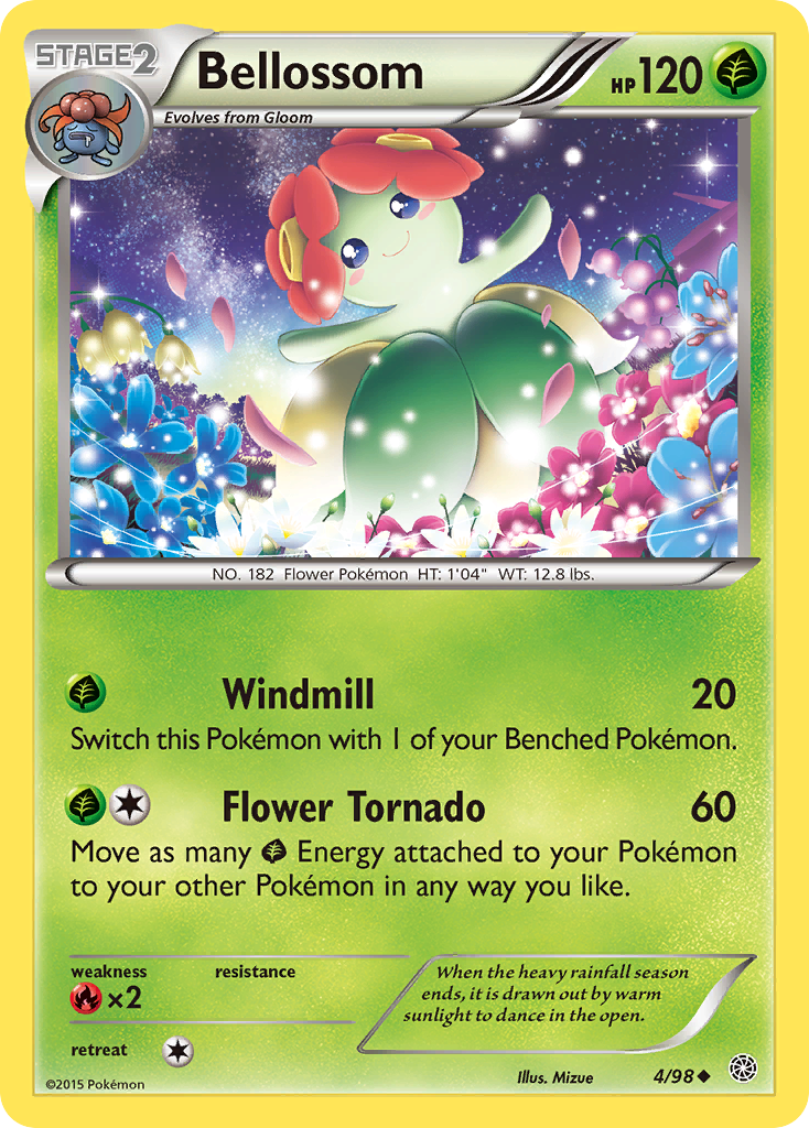 Bellossom (4/98) [XY: Ancient Origins] Reverse Holofoil