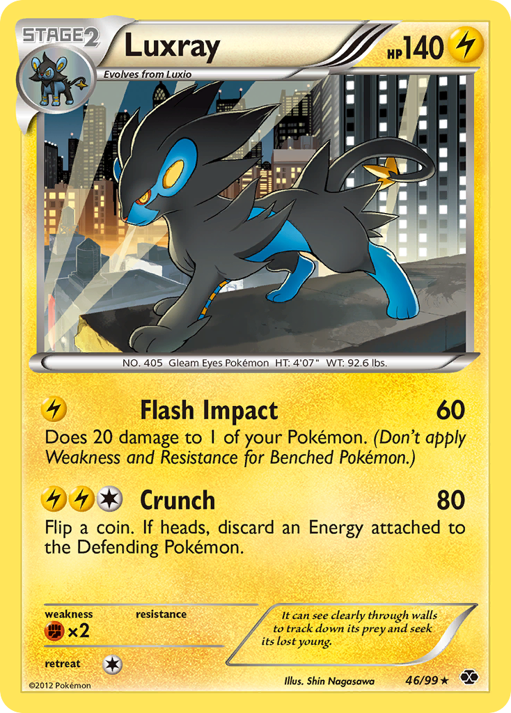 Luxray (46/99) [Black & White: Next Destinies] Reverse Holofoil