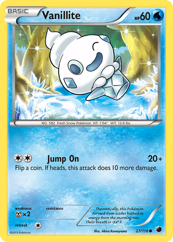 Vanillite (27/116) [Black & White: Plasma Freeze] Reverse Holofoil