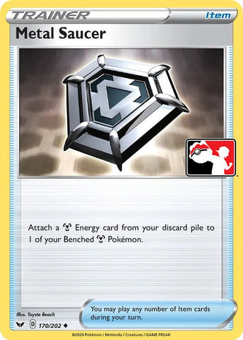 Metal Saucer (170/202) [Prize Pack Series One] Holofoil