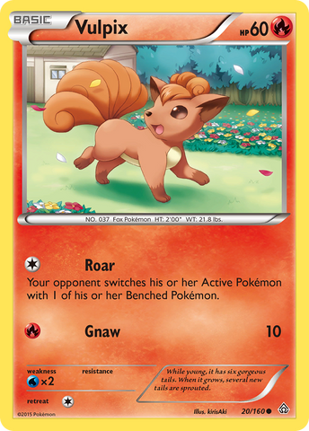 Vulpix (20/160) [XY: Primal Clash] Reverse Holofoil