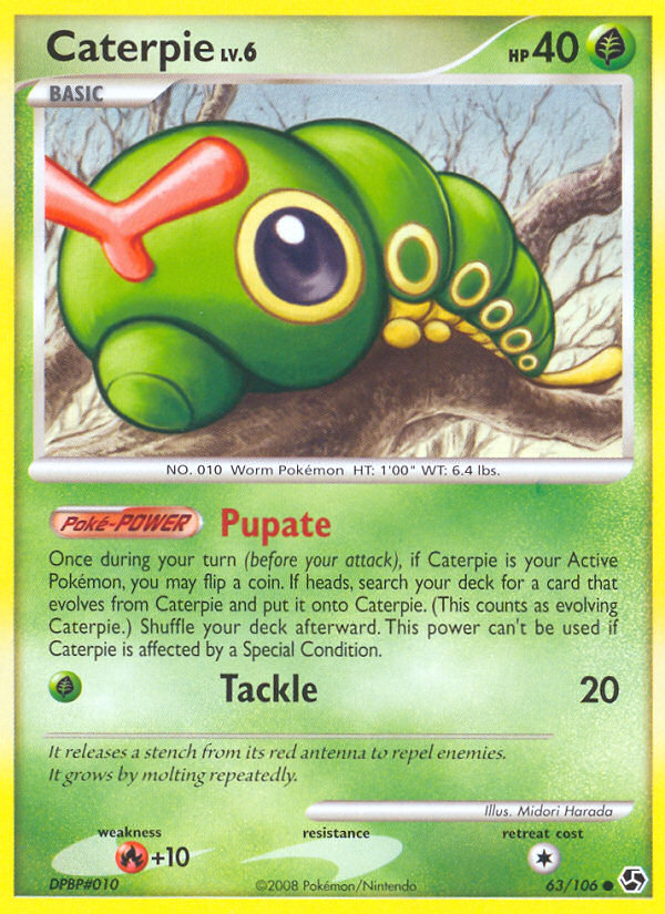 Caterpie (63/106) [Diamond & Pearl: Great Encounters] Reverse Holofoil