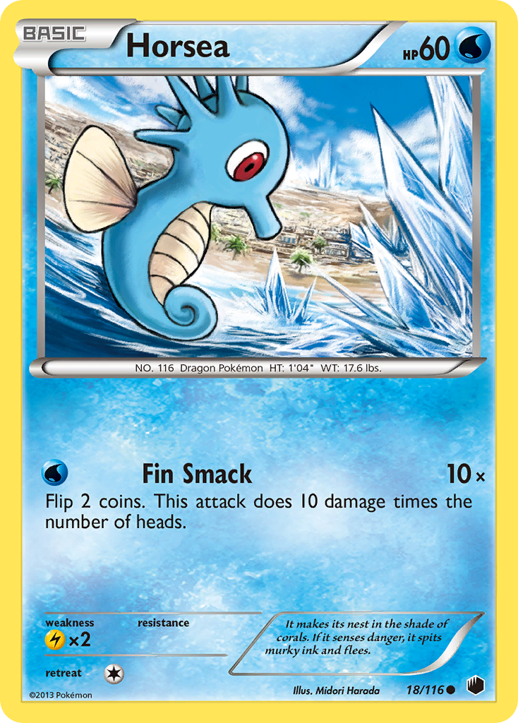 Horsea (18/116) [Black & White: Plasma Freeze] Reverse Holofoil