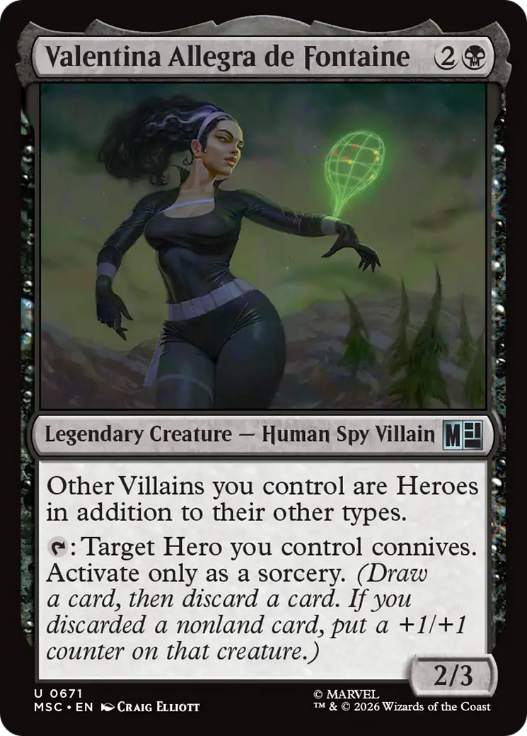 Valentina Allegra de Fontaine [Marvel Super Heroes Commander] Foil