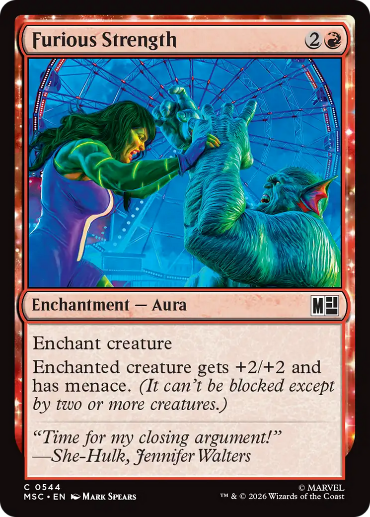Furious Strength [Marvel Super Heroes Commander] Foil
