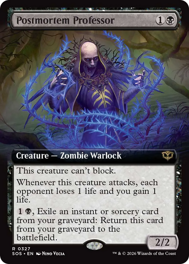 Postmortem Professor (Extended Art) [Secrets of Strixhaven] Foil