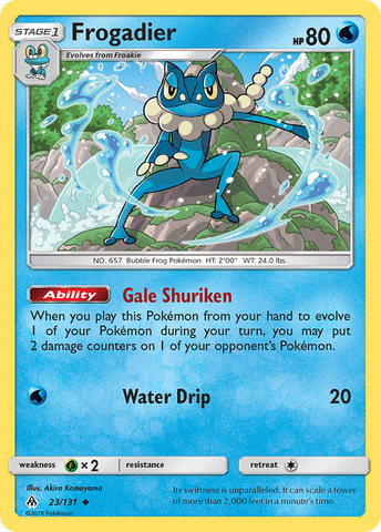 Frogadier (23/131) [Sun & Moon: Forbidden Light] Reverse Holofoil