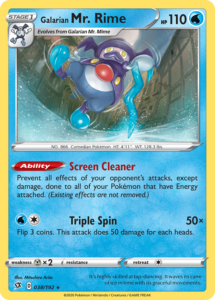 Galarian Mr. Rime (038/192) [Sword & Shield: Rebel Clash] Reverse Holofoil