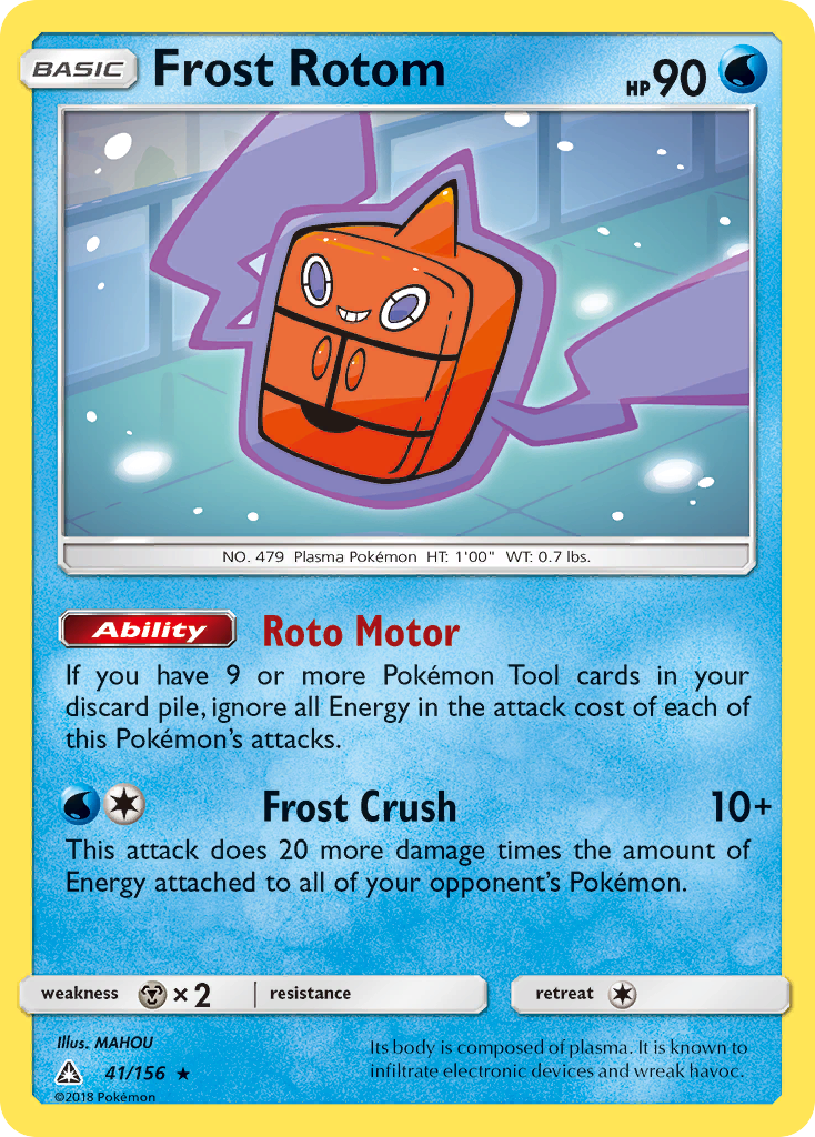 Frost Rotom (41/156) [Sun & Moon: Ultra Prism] Reverse Holofoil