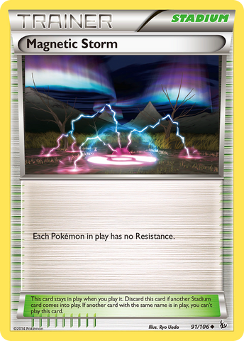 Magnetic Storm (91/106) [XY: Flashfire] Reverse Holofoil