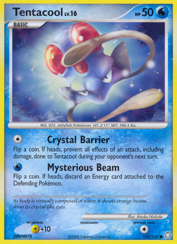 Tentacool (125/146) [Diamond & Pearl: Legends Awakened] Reverse Holofoil