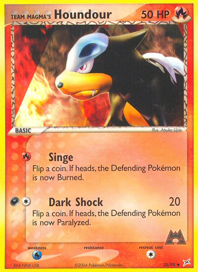 Team Magma's Houndour (35/95) [EX: Team Magma vs Team Aqua] Reverse Holofoil