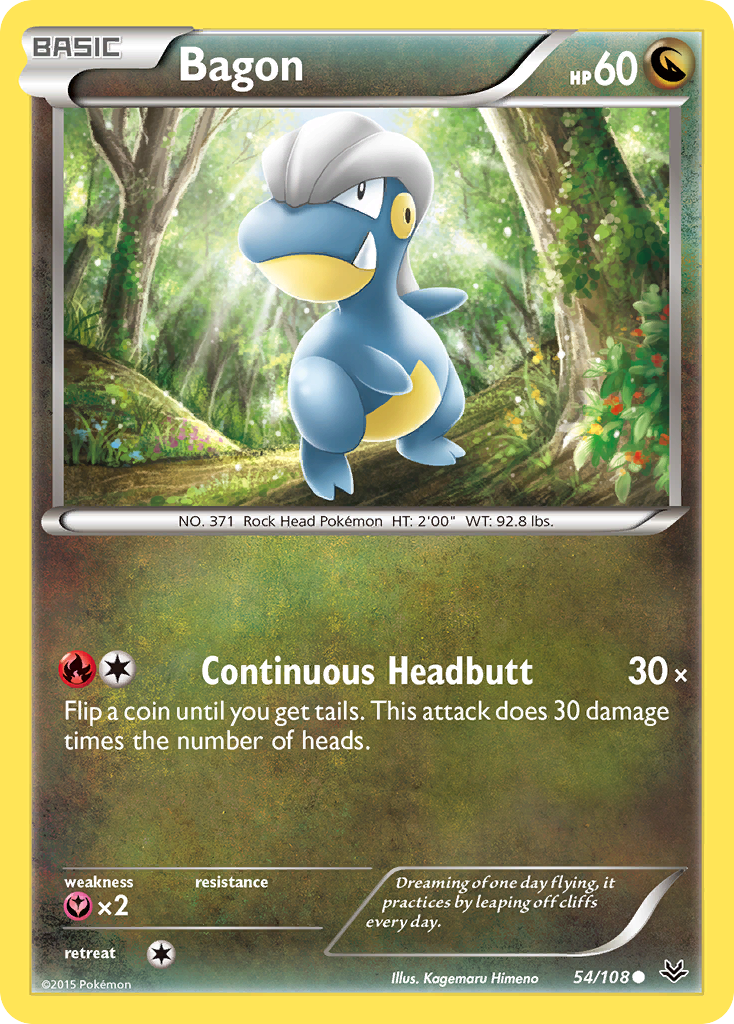 Bagon (54/108) [XY: Roaring Skies] Reverse Holofoil