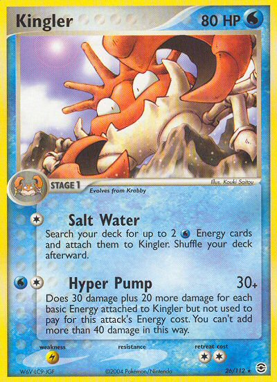 Kingler (26/112) [EX: FireRed & LeafGreen] Reverse Holofoil