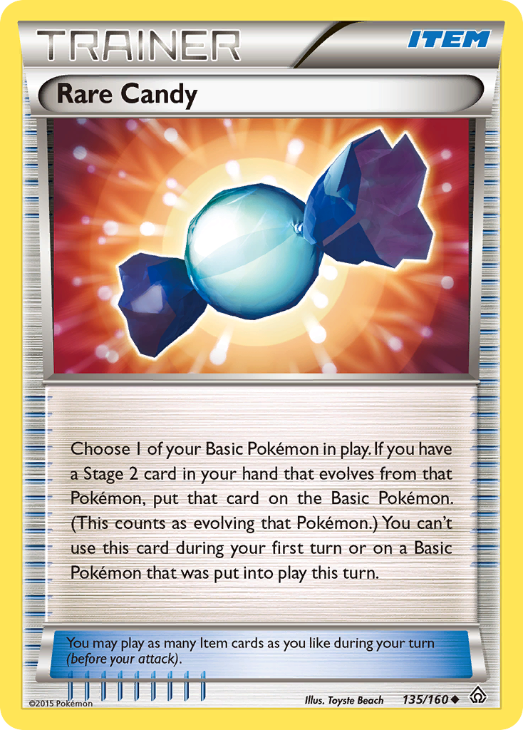 Rare Candy (135/160) [XY: Primal Clash] Reverse Holofoil