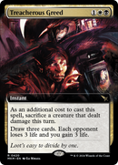 Treacherous Greed (Extended Art) [Murders at Karlov Manor] Foil