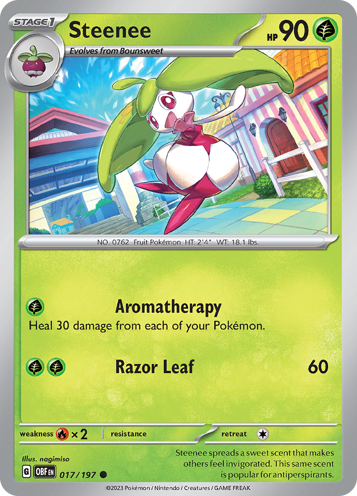 Steenee (017/197) [Scarlet & Violet: Obsidian Flames] Reverse Holofoil