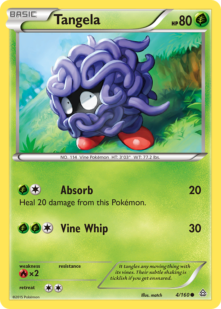 Tangela (4/160) [XY: Primal Clash] Reverse Holofoil