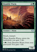 Bramble Wurm [Innistrad: Crimson Vow] Foil