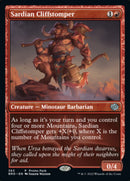 Sardian Cliffstomper (Promo Pack) [The Brothers' War Promos] Foil