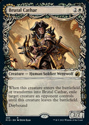 Brutal Cathar // Moonrage Brute (Showcase Equinox) [Innistrad: Midnight Hunt] Foil