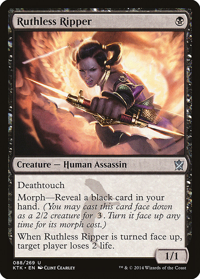 Ruthless Ripper [Khans of Tarkir] Foil