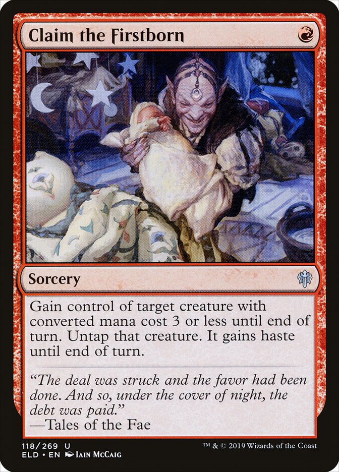 Claim the Firstborn [Throne of Eldraine] Foil