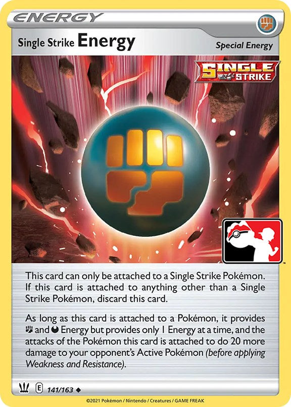 Single Strike Energy (141/163) [Prize Pack Series Two] Holofoil