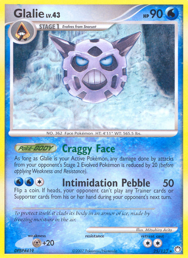 Glalie (25/123) [Diamond & Pearl: Mysterious Treasures] Reverse Holofoil