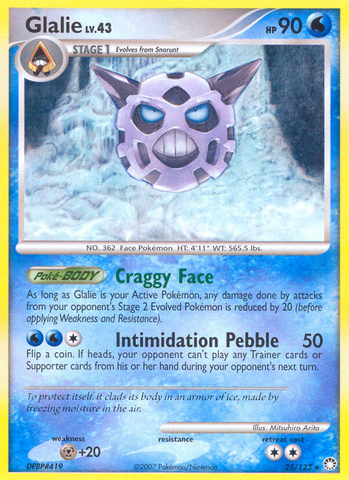 Glalie (25/123) [Diamond & Pearl: Mysterious Treasures] Reverse Holofoil