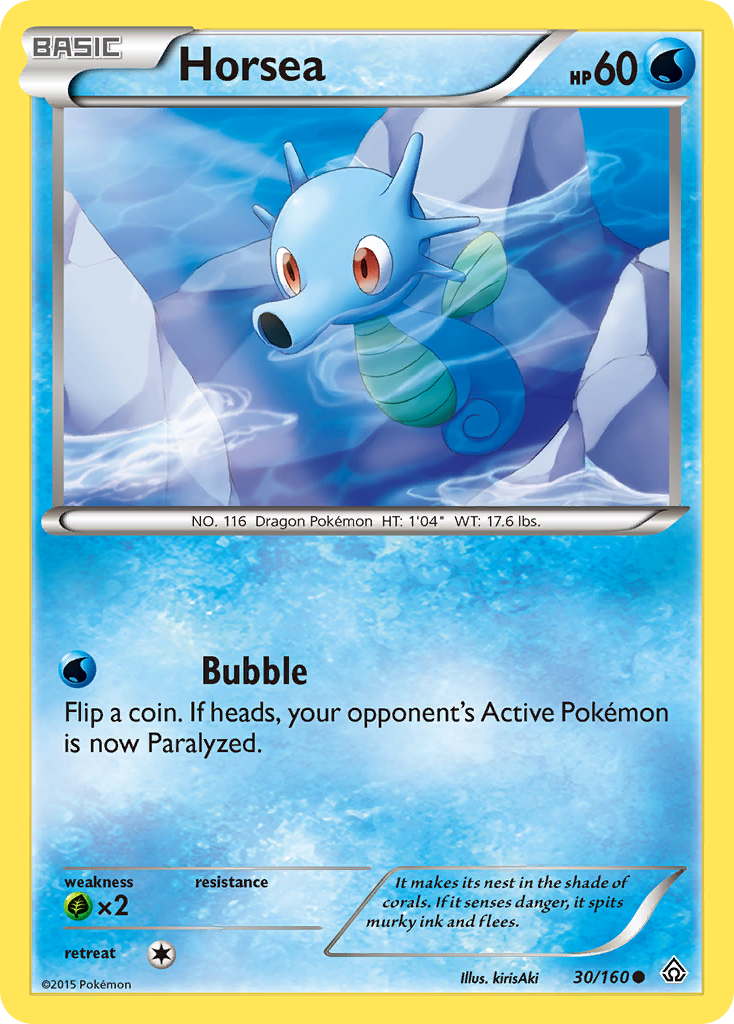 Horsea (30/160) [XY: Primal Clash] Reverse Holofoil