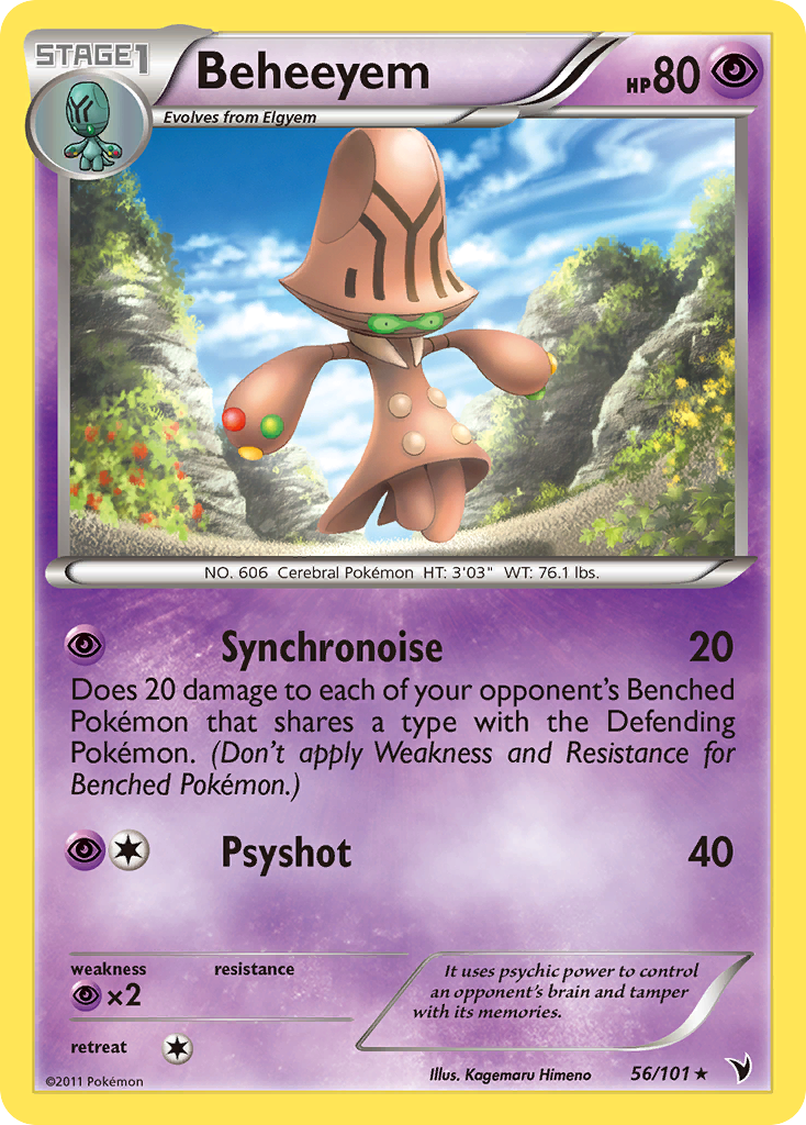 Beheeyem (56/101) [Black & White: Noble Victories] Reverse Holofoil