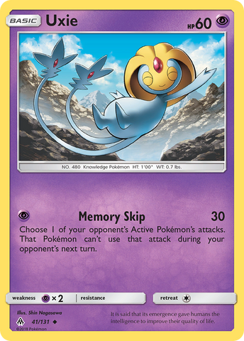 Uxie (41/131) [Sun & Moon: Forbidden Light] Reverse Holofoil
