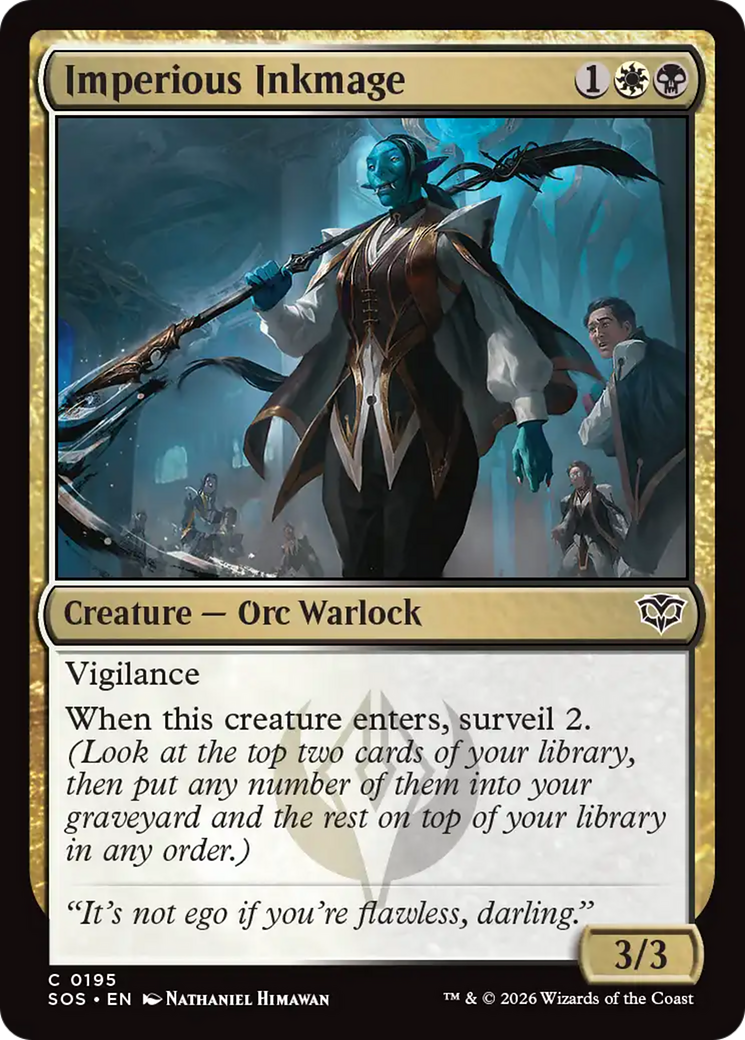 Imperious Inkmage [Secrets of Strixhaven] Foil