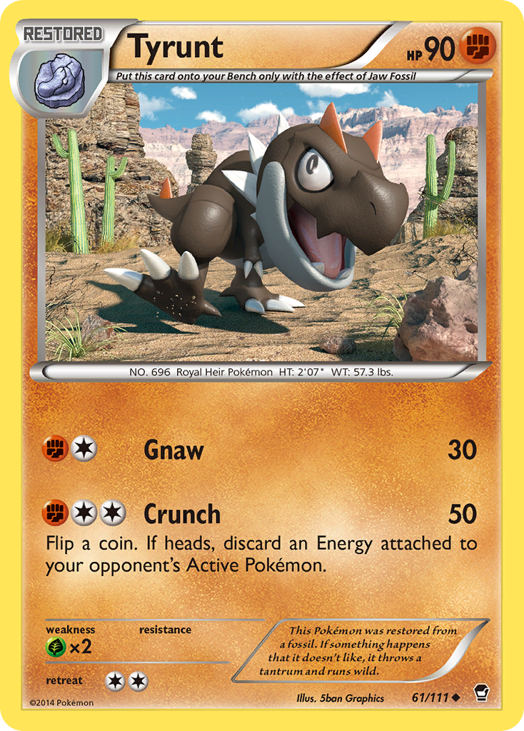 Tyrunt (61/111) [XY: Furious Fists] Reverse Holofoil