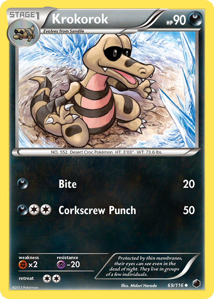 Krokorok (69/116) [Black & White: Plasma Freeze] Reverse Holofoil