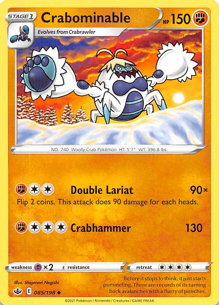 Crabominable (085/198) [Sword & Shield: Chilling Reign] Reverse Holofoil
