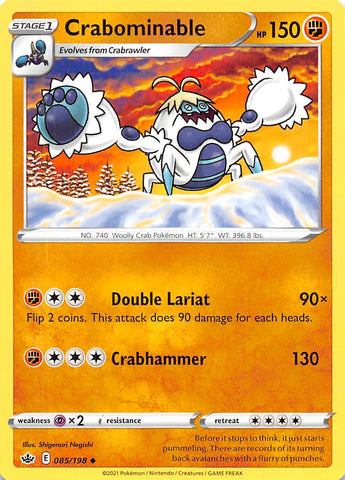 Crabominable (085/198) [Sword & Shield: Chilling Reign] Reverse Holofoil