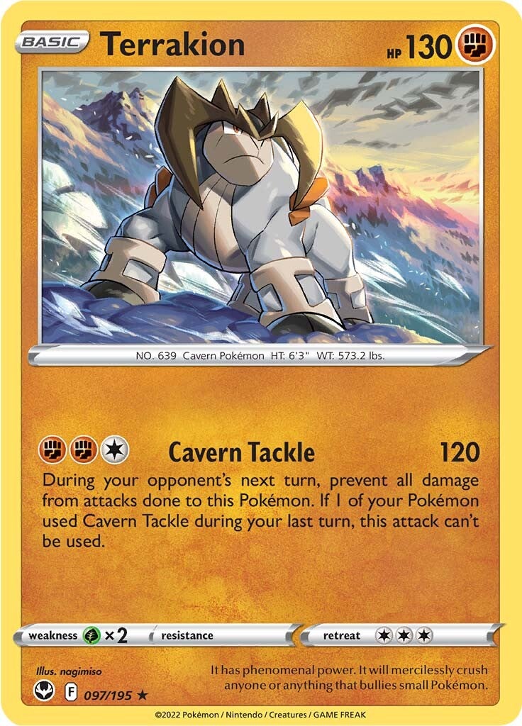 Terrakion (097/195) [Sword & Shield: Silver Tempest] Reverse Holofoil