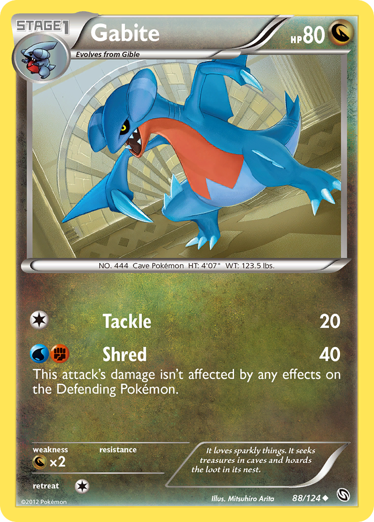 Gabite (88/124) [Black & White: Dragons Exalted] Reverse Holofoil