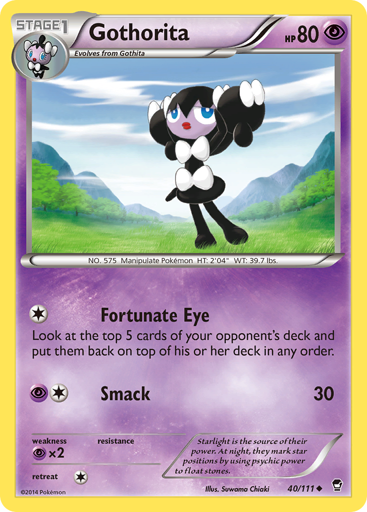 Gothorita (40/111) [XY: Furious Fists] Reverse Holofoil