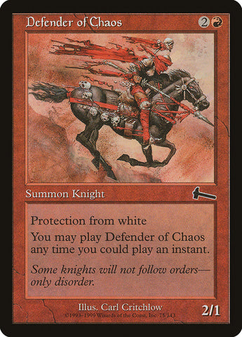 Defender of Chaos [Urza's Legacy] Foil