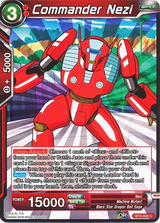 Commander Nezi (BT3-022) [Cross Worlds] Parallel Foil