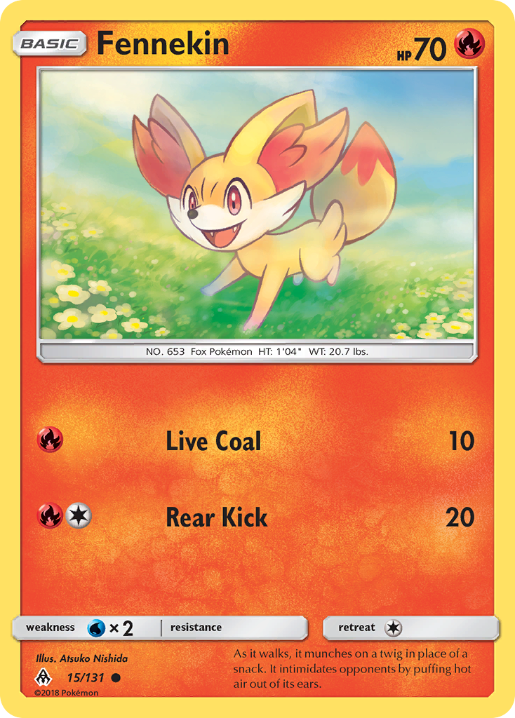 Fennekin (15/131) [Sun & Moon: Forbidden Light] Reverse Holofoil