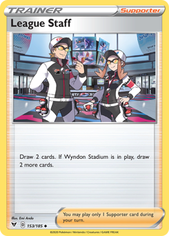 League Staff (153/185) [Sword & Shield: Vivid Voltage] Reverse Holofoil