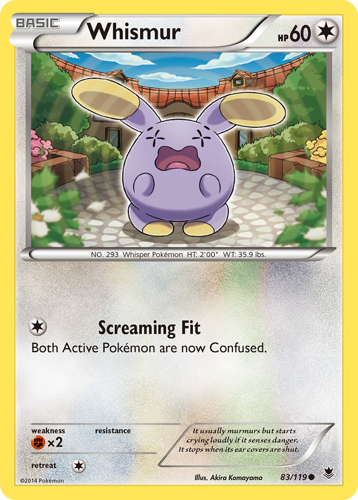 Whismur (83/119) [XY: Phantom Forces] Reverse Holofoil