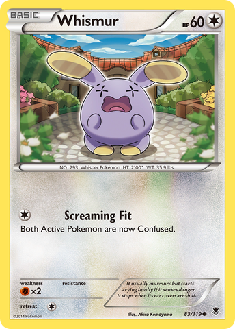Whismur (83/119) [XY: Phantom Forces] Reverse Holofoil